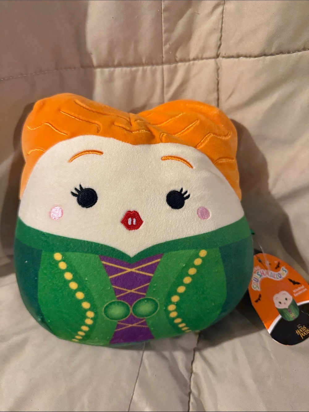 Squishmallows Orange-Haired Princess in Green Dress